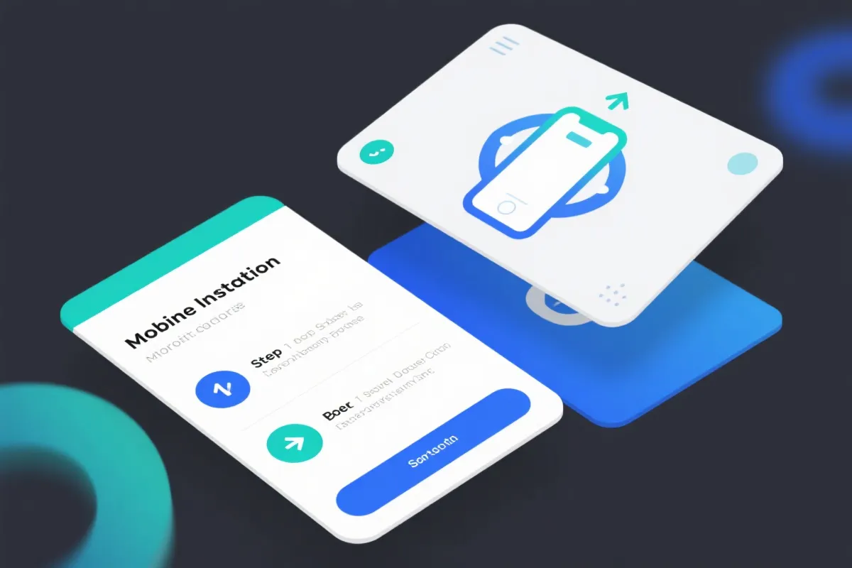 APP安装步骤示意